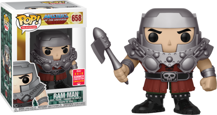 FUNKO POP! Vinyl Television RARE Masters of the Universe #658 Ram Man [Summer Convention] [VAULTED]