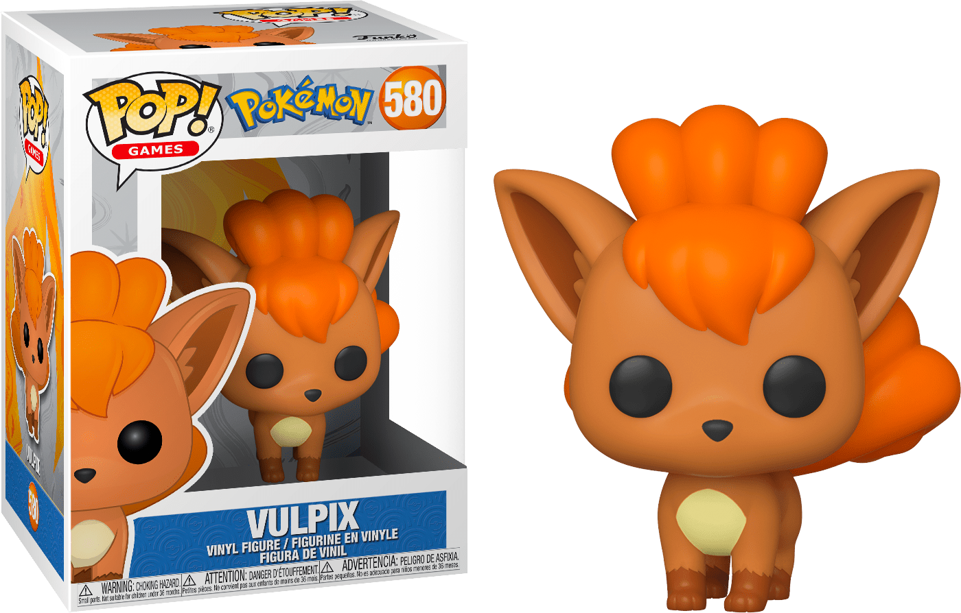 FUNKO POP! Vinyl Games RARE Pokemon #580 Vulpix [VAULTED]