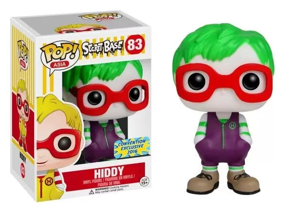 FUNKO POP! Vinyl Asia RARE Secret Base #83 Hiddy (Green) [SDCC] [VAULTED]