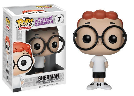 FUNKO POP! Vinyl Animation RARE Mr. Peabody & Sherman #7 Sherman [VAULTED]