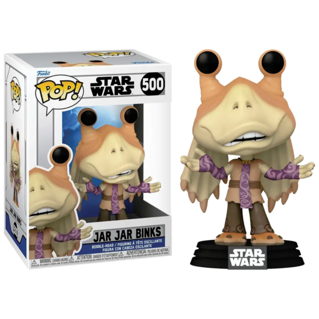 FUNKO POP! Bobble-Head Star Wars RARE #500 Jar Jar Binks (Clone Wars) [Funko Special Edition] [VAULTED]