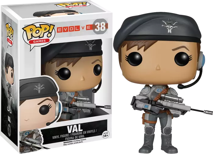 FUNKO POP! Vinyl Games RARE Evolve #38 Val [VAULTED]