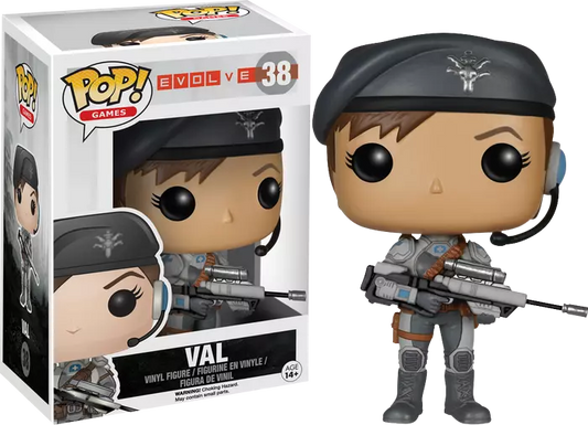 FUNKO POP! Vinyl Games RARE Evolve #38 Val [VAULTED]