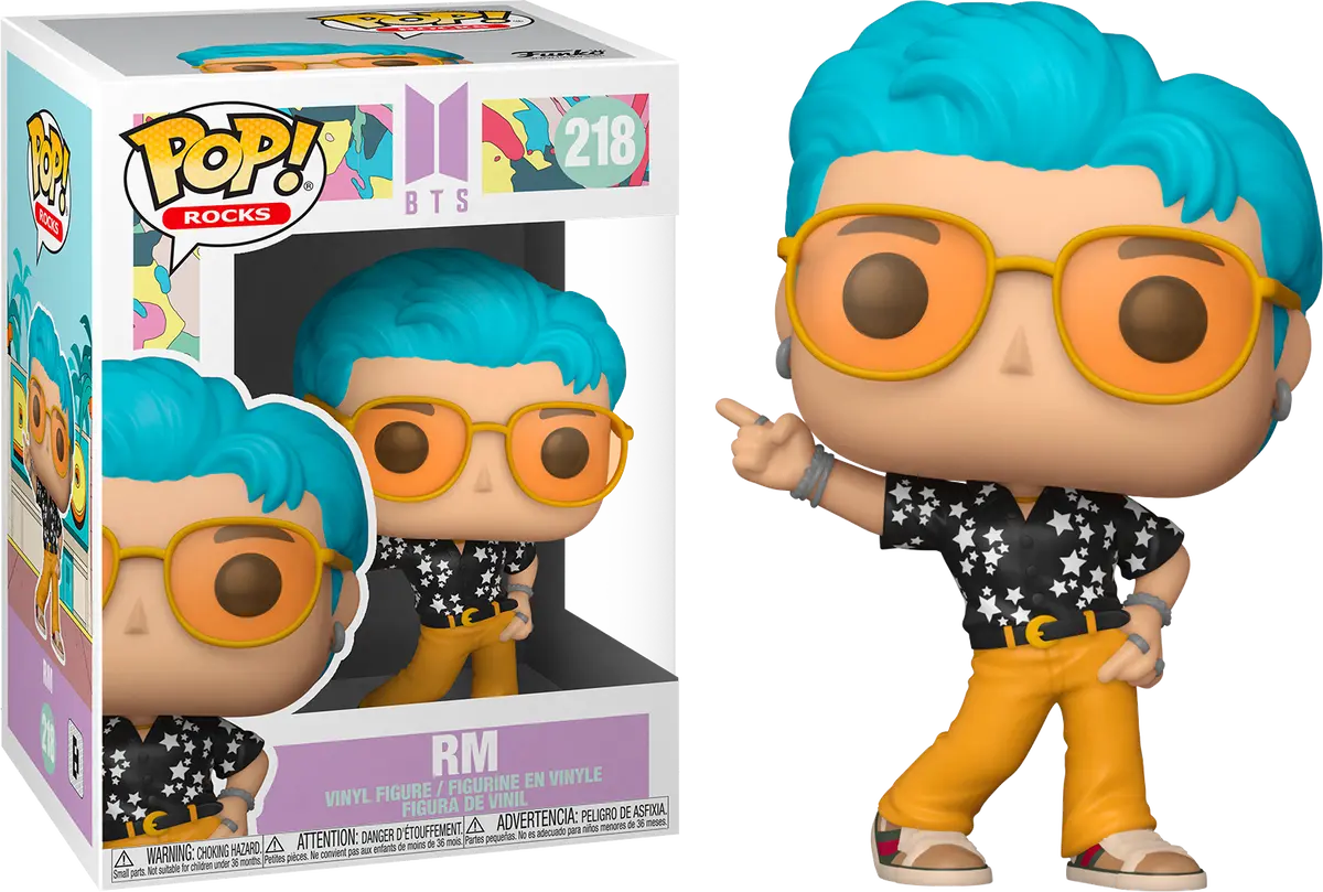 FUNKO POP! Vinyl Rocks RARE BTS #218 RM (Dynamite) [VAULTED]