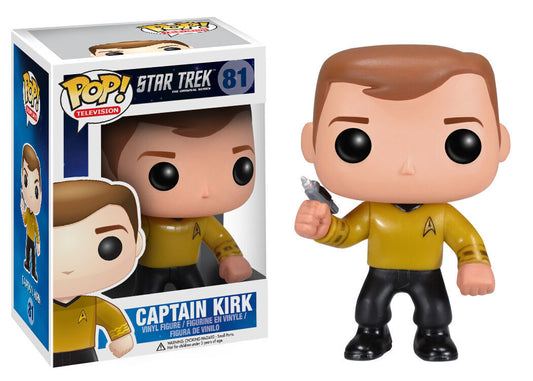 FUNKO POP! Vinyl Television RARE Star Trek The Original Series #81 Captain Kirk [VAULTED]