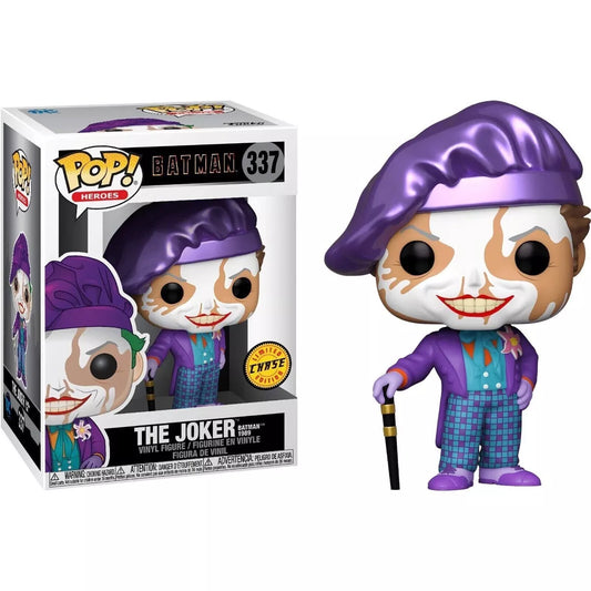 FUNKO POP! Vinyl Heroes RARE Batman #337 The Joker Batman 1989 (w/ Beret - Runny Makeup) [Chase] [VAULTED]