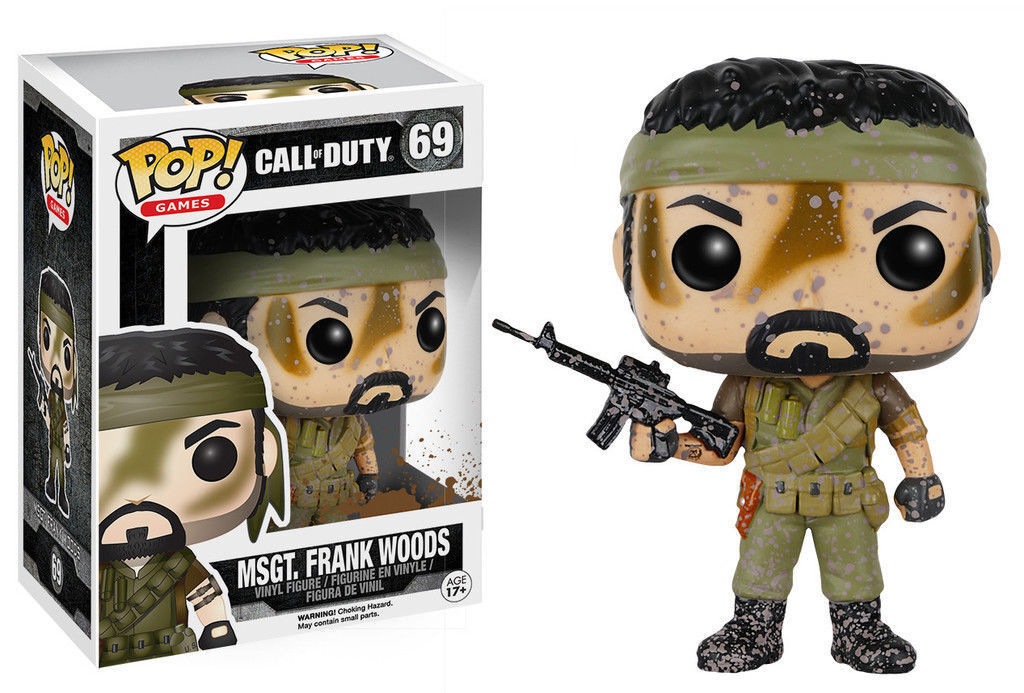 FUNKO POP! Vinyl Games RARE Call of Duty #69 MSGT Frank Woods [GameStop (Stickerless)] [VAULTED]