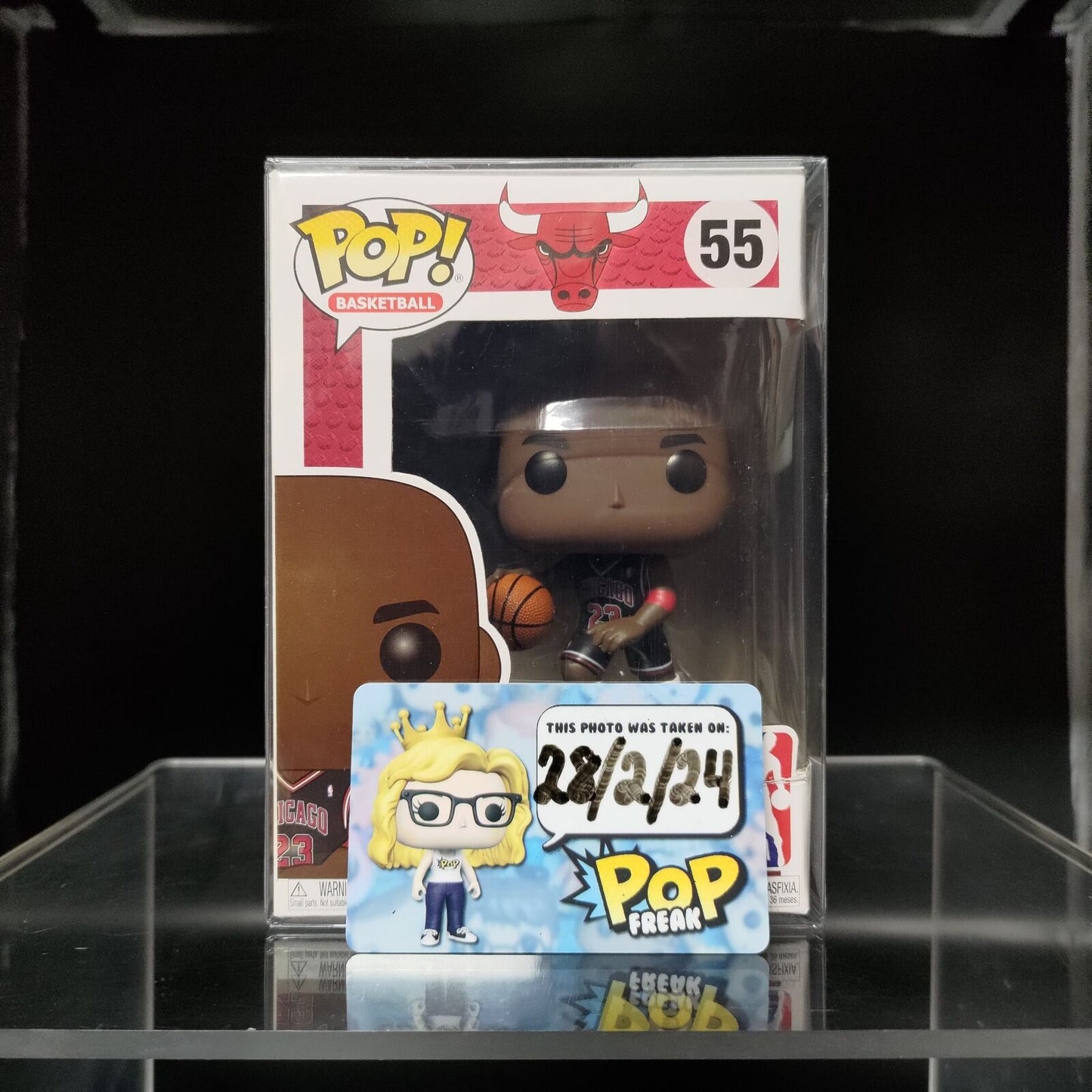 FUNKO POP! Vinyl Sports RARE NBA #55 Michael Jordan (Black Alternate Jersey) [Fanatics.Com (Stickerless)] [VAULTED]