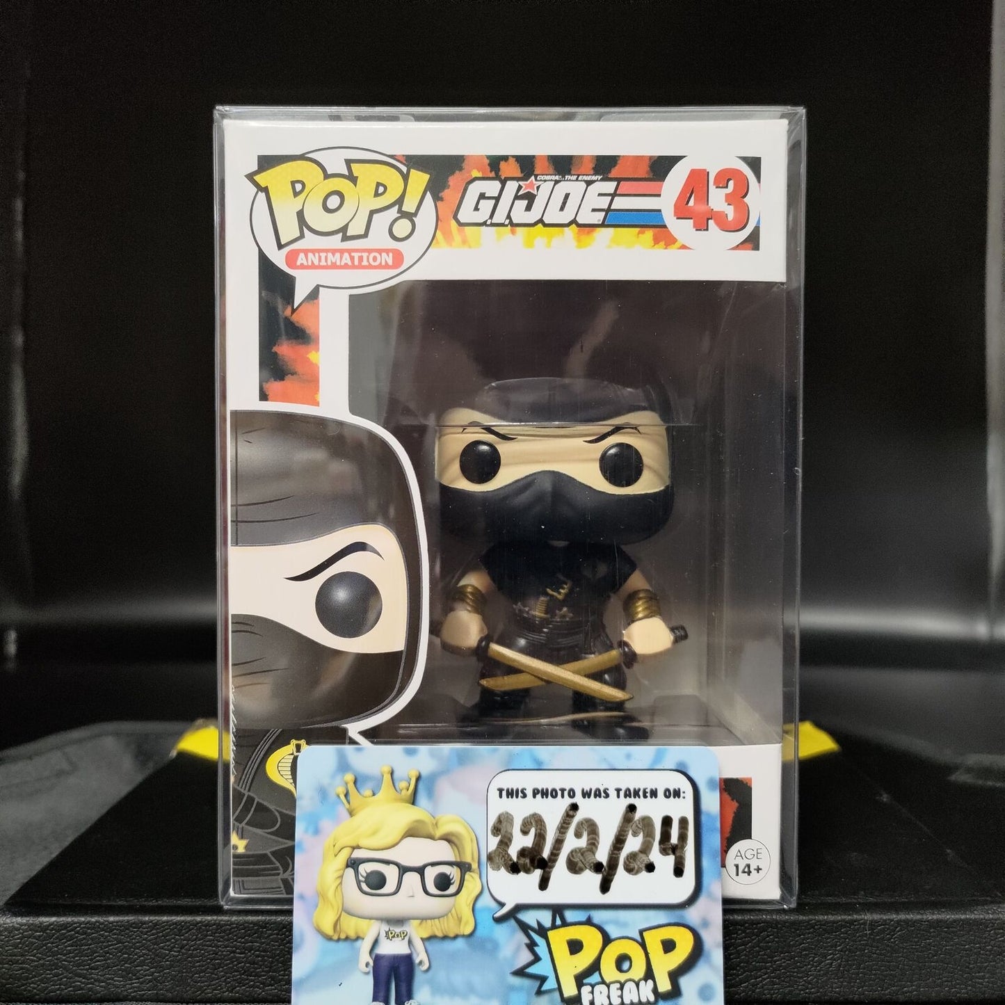 FUNKO POP! Vinyl Animation RARE G.I. Joe #43 Storm Shadow (Ninja-Ku) [GTS (Stickerless)] [VAULTED]