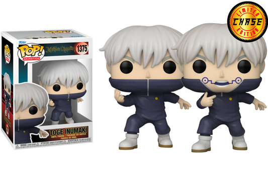 FUNKO POP! Vinyl Animation RARE Jujutsu Kaisen #1375 Toge Inumaki (Snake & Fangs Seal) [Chase] [VAULTED]