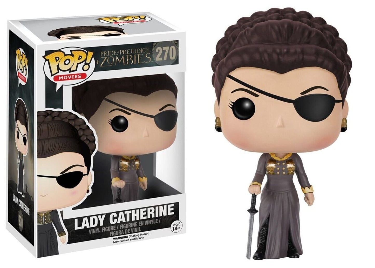 FUNKO POP! Vinyl Movies RARE Pride + Prejudice + Zombies #270 Lady Catherine [VAULTED]