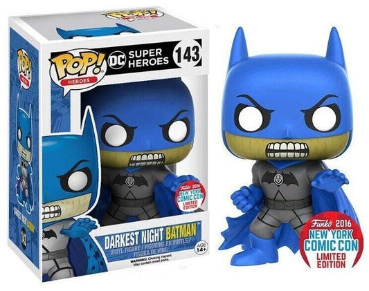 FUNKO POP! Vinyl Heroes RARE DC Super Heroes #143 Darkest Night Batman [NYCC] [VAULTED]