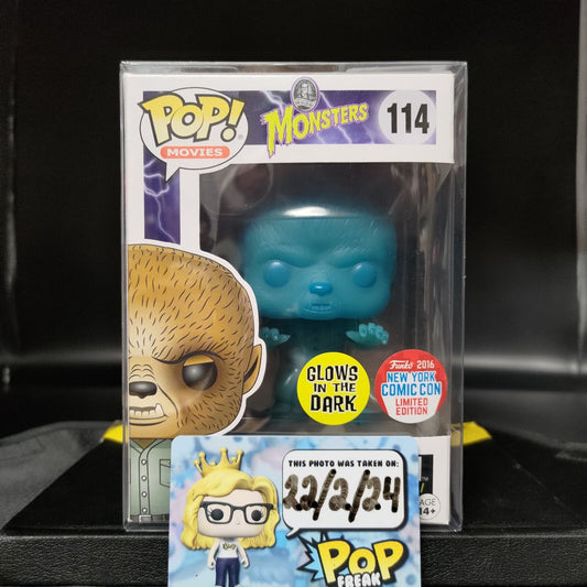 FUNKO POP! Vinyl RARE Universal Monsters #114 The Wolf Man (GITD) [NYCC] [VAULTED]