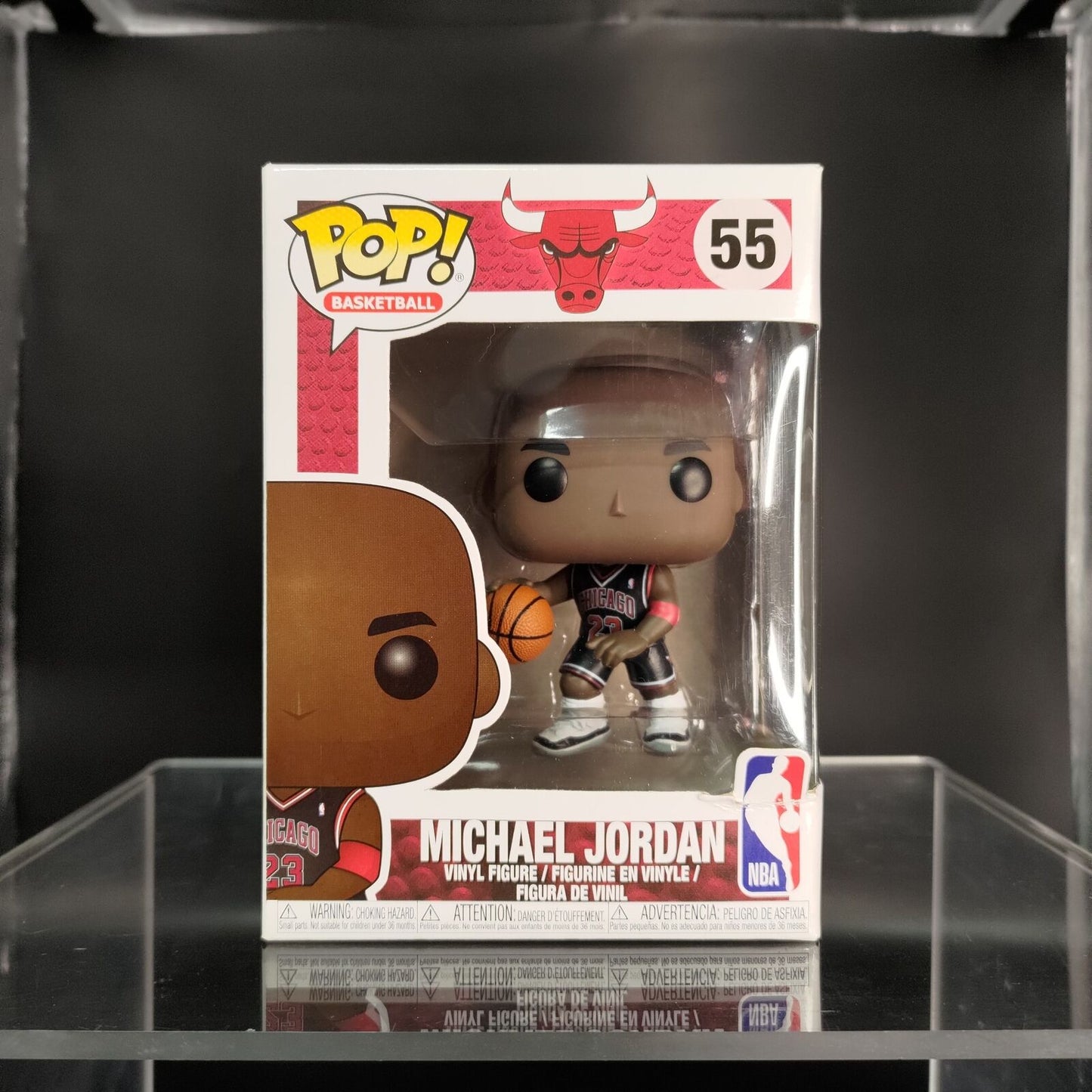 FUNKO POP! Vinyl Sports RARE NBA #55 Michael Jordan (Black Alternate Jersey) [Fanatics.Com (Stickerless)] [VAULTED]