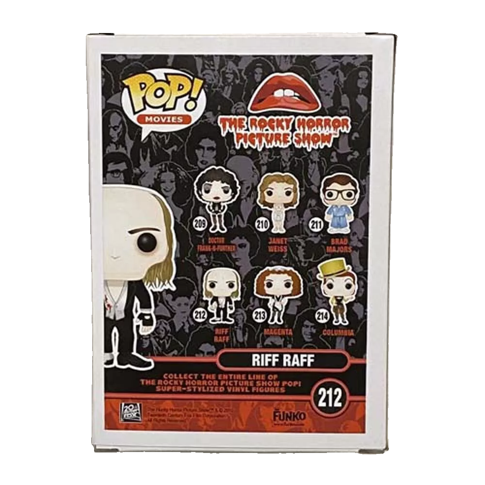 FUNKO POP! Vinyl Movies RARE The Rocky Horror Picture Show #212 Riff Raff [VAULTED]