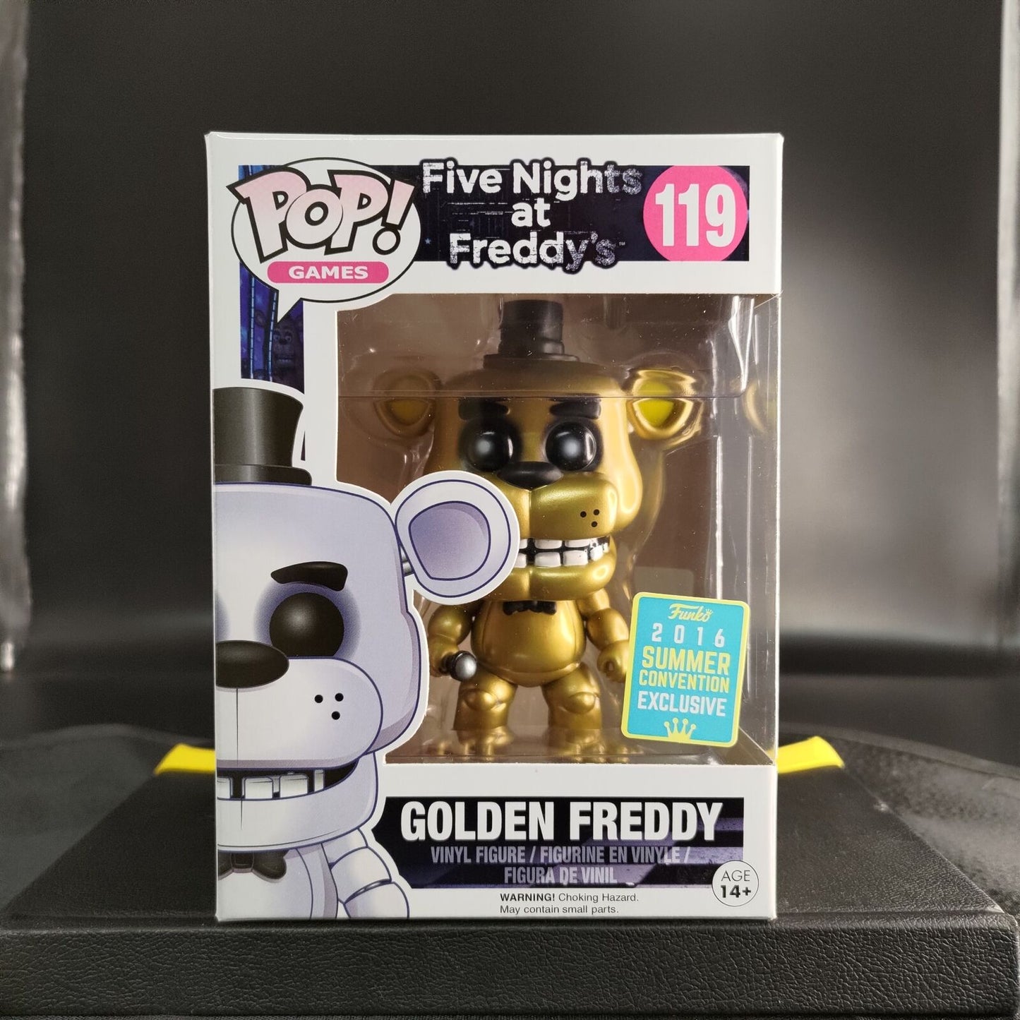 FUNKO POP! Vinyl Games RARE Five Nights at Freddy's 119 Golden Freddy [Summer Convention] [VAULTED]