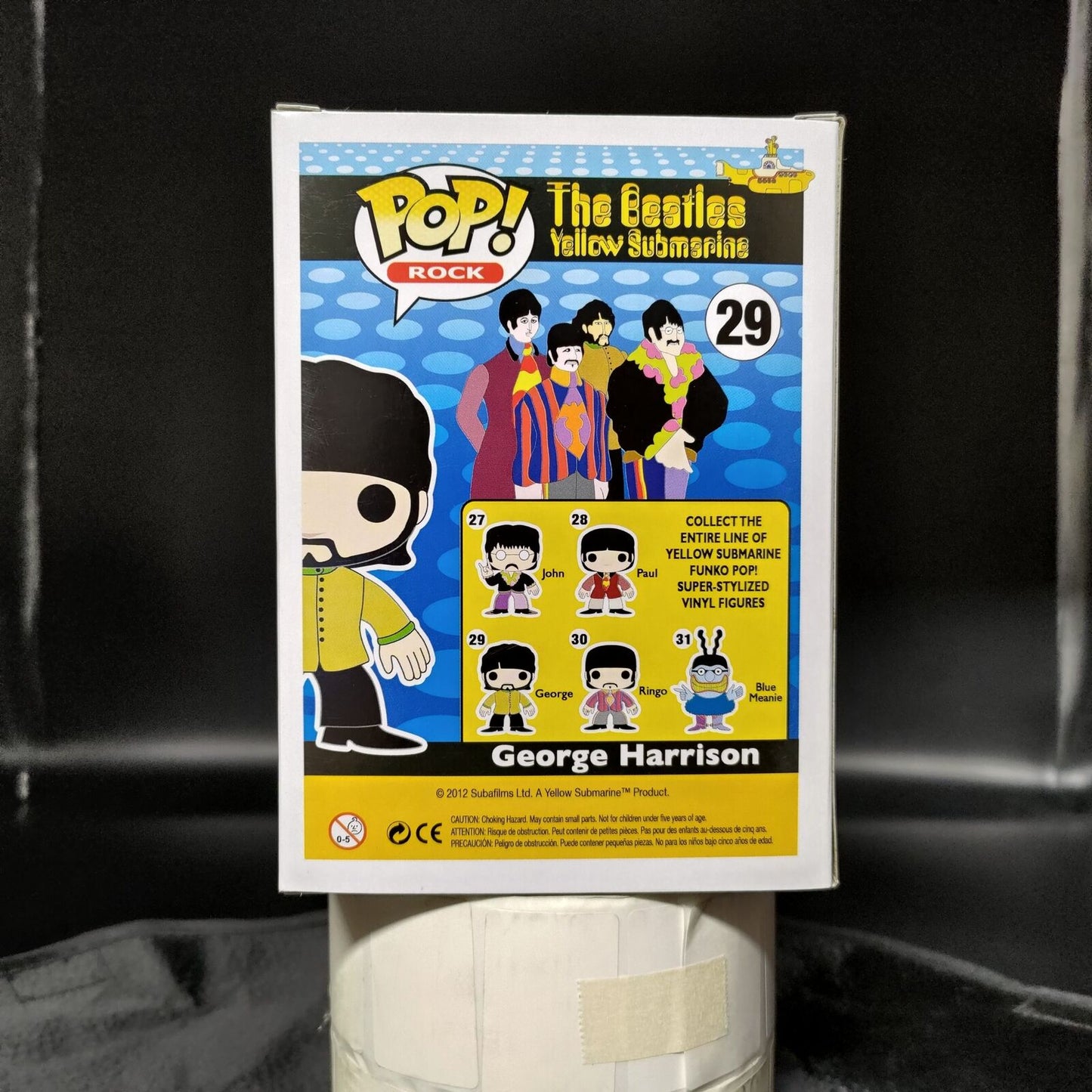 FUNKO POP! Vinyl Rocks RARE The Beatles 29 George Harrison Yellow Submarine [VAULTED]