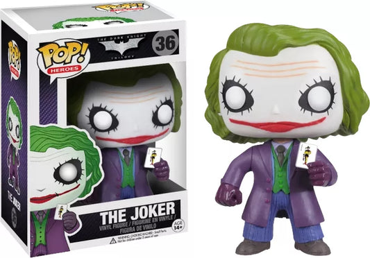 FUNKO POP! Vinyl Heroes RARE The Dark Knight Trilogy #36 The Joker (The Dark Knight) [VAULTED]