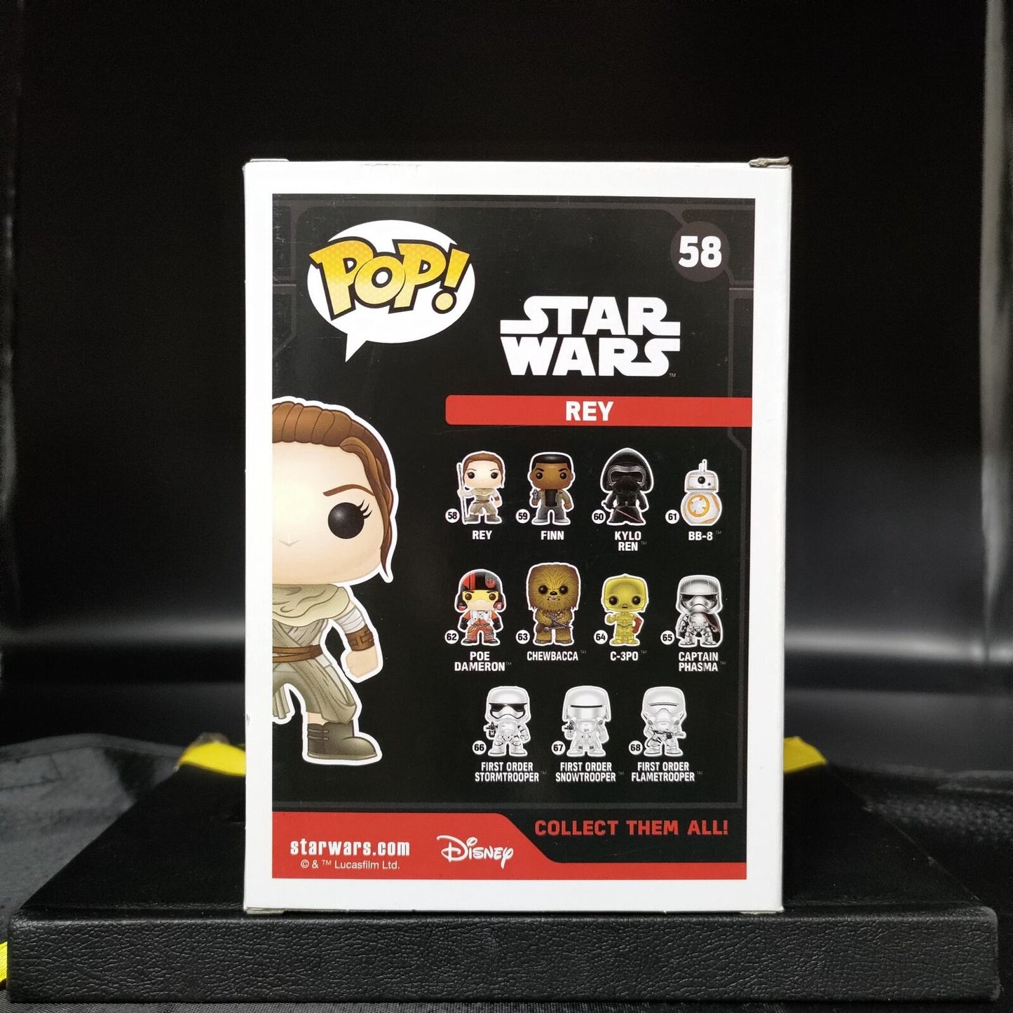 FUNKO POP! Vinyl Bobble-Head RARE Star Wars #58 Rey [VAULTED]