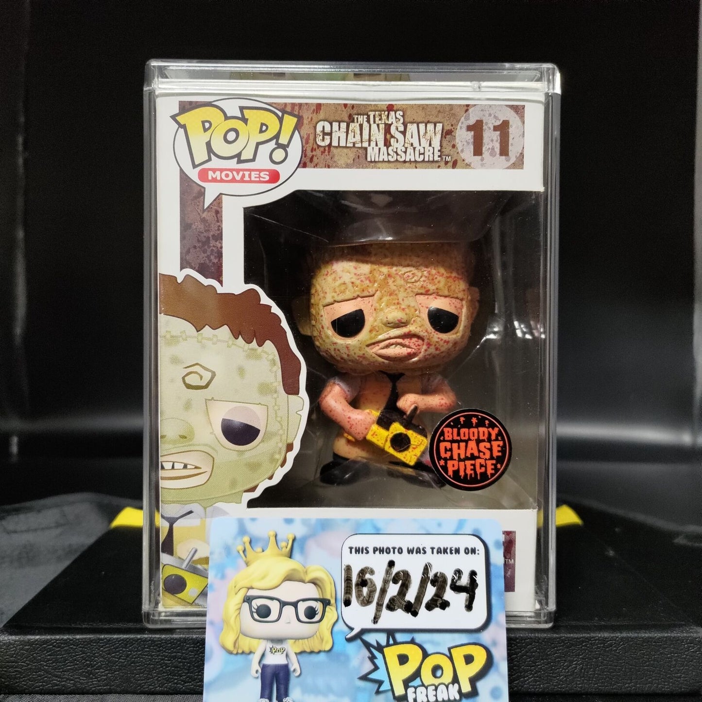 FUNKO POP! Vinyl Movies RARE Texas Chainsaw Massacre #11 Leatherface (Bloody) [Chase] [VAULTED]