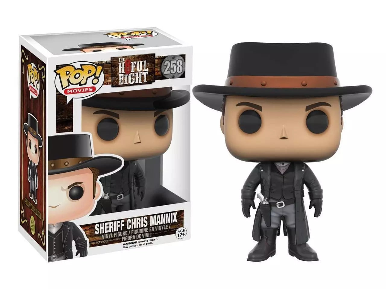 FUNKO POP! Vinyl Movies RARE The Hateful Eight #258 Sheriff Chris Mannix [VAULTED]