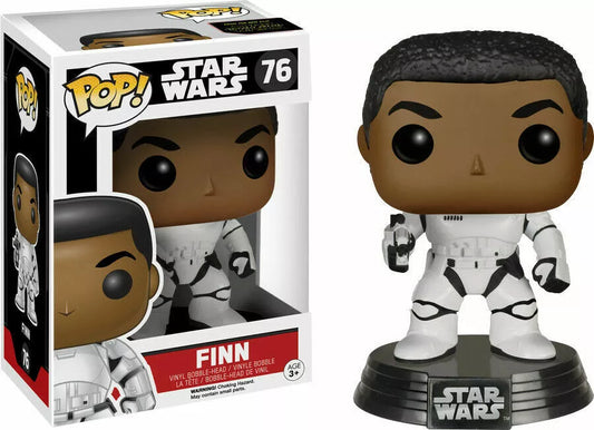 FUNKO POP! Vinyl Bobble-Head Star Wars RARE #76 Finn (Stormtrooper) [EB Games (Stickerless)] [VAULTED]