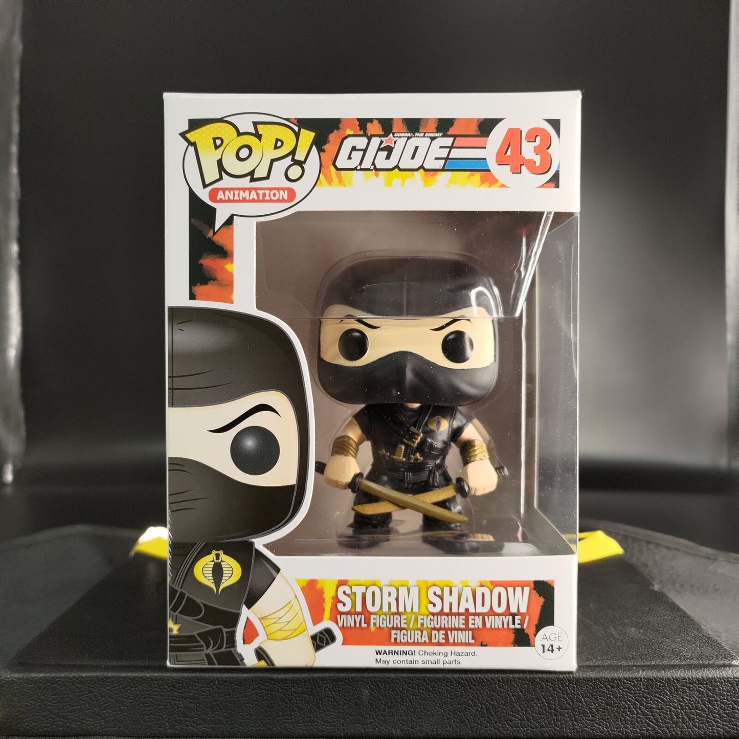 FUNKO POP! Vinyl Animation RARE G.I. Joe #43 Storm Shadow (Ninja-Ku) [GTS (Stickerless)] [VAULTED]