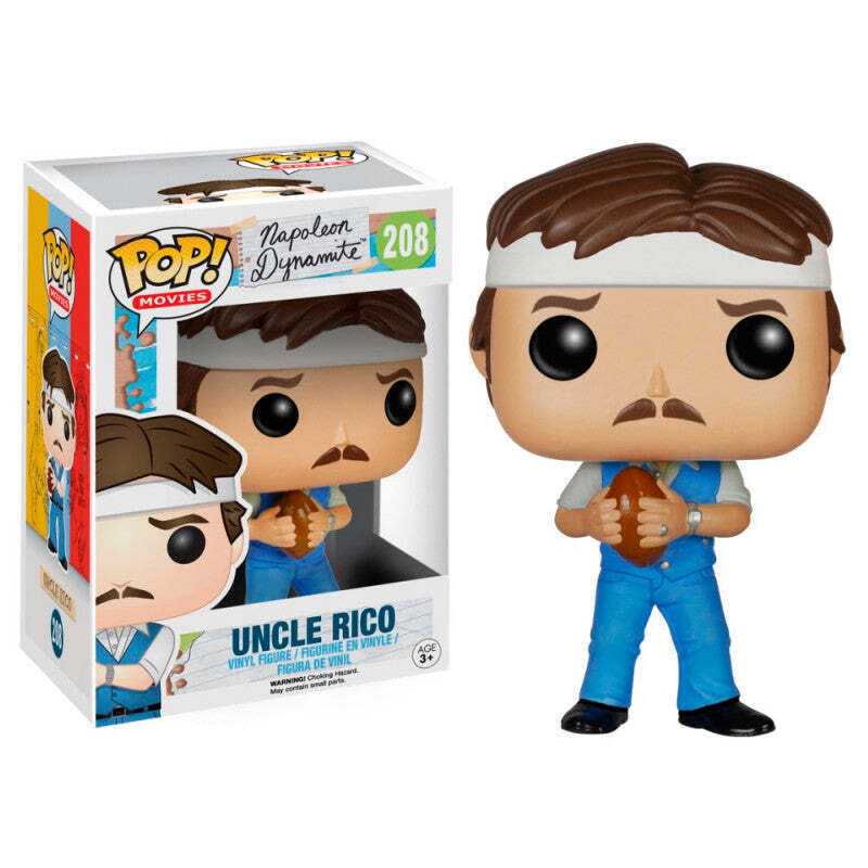 FUNKO POP! Vinyl Movies RARE Napoleon Dynamite #208 Uncle Rico [VAULTED]