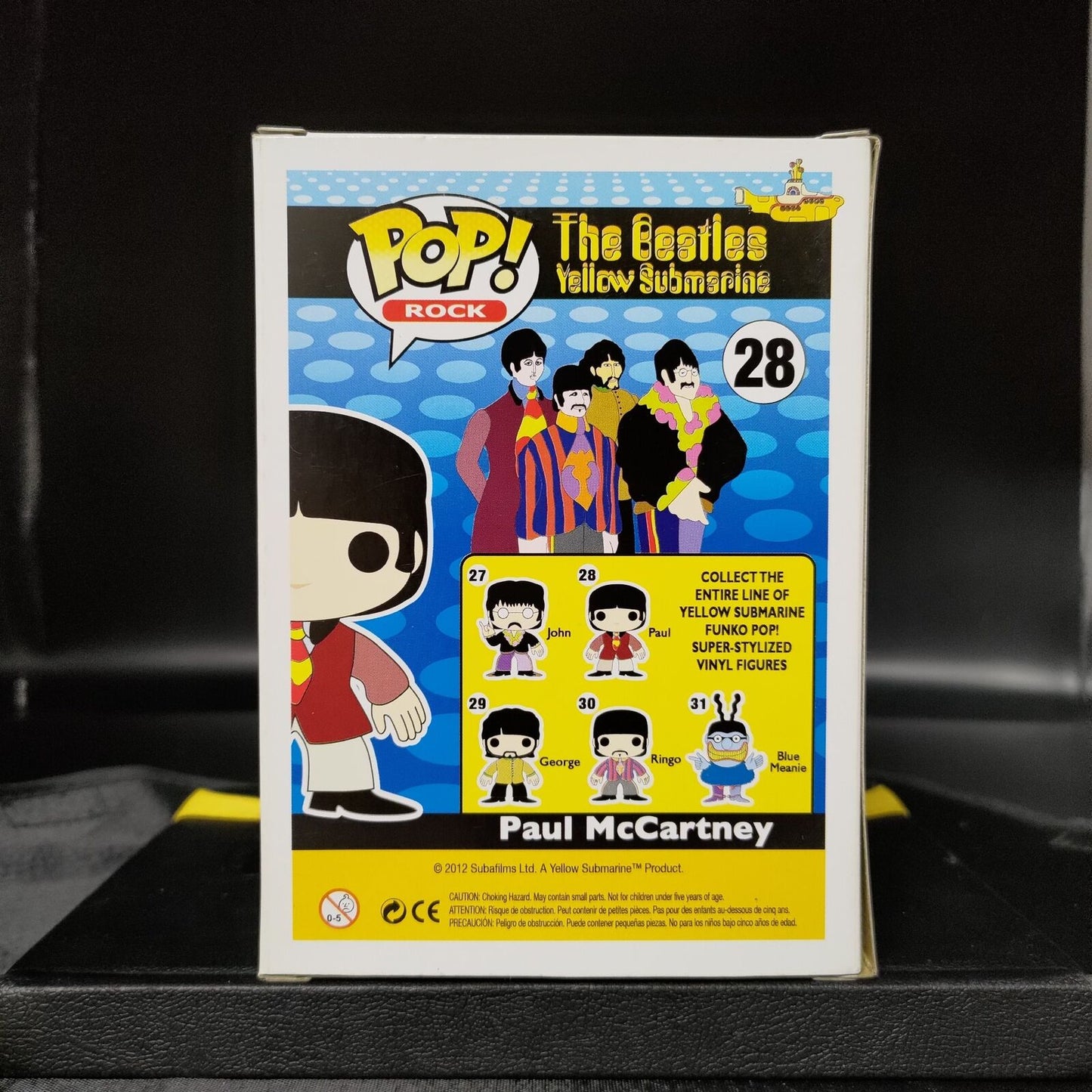 FUNKO POP! Vinyl Rocks RARE The Beatles 28 Paul McCartney Yellow Submarine [VAULTED]