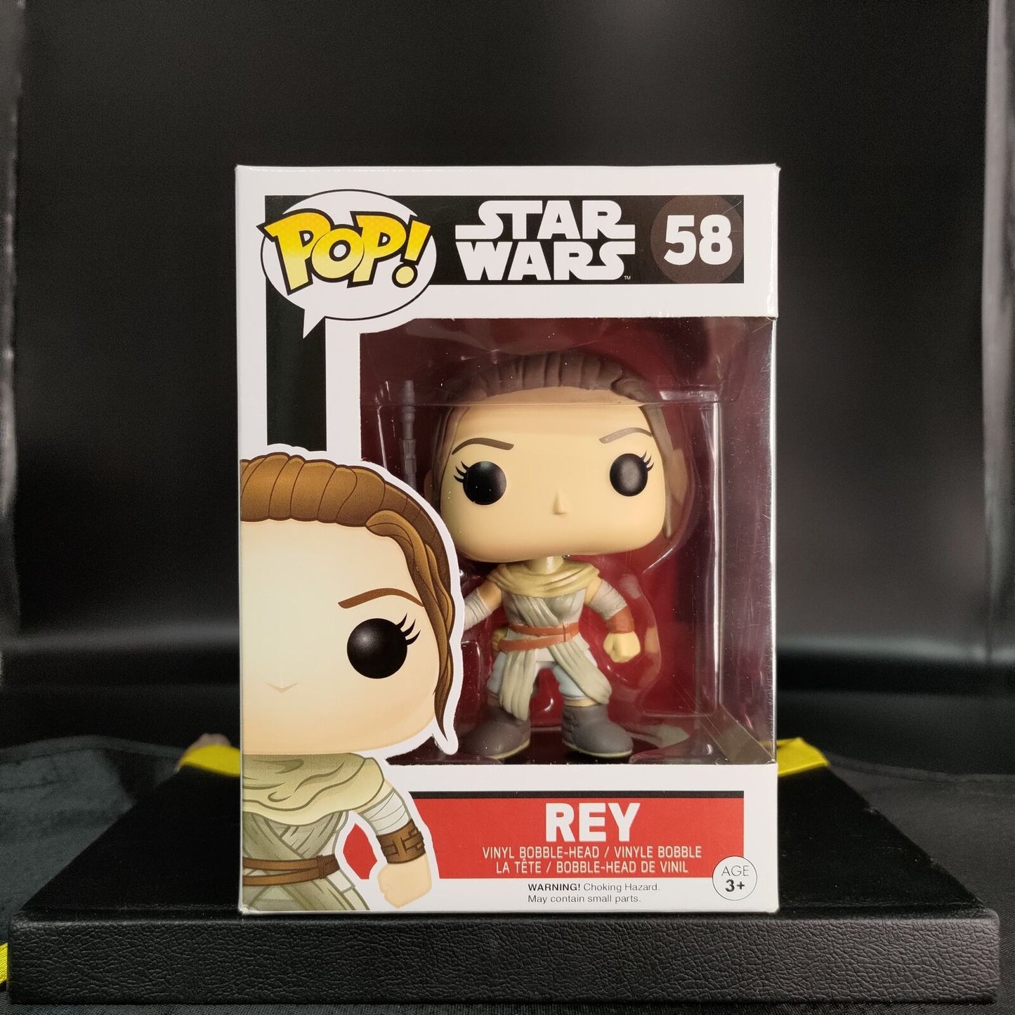 FUNKO POP! Vinyl Bobble-Head RARE Star Wars #58 Rey [VAULTED]