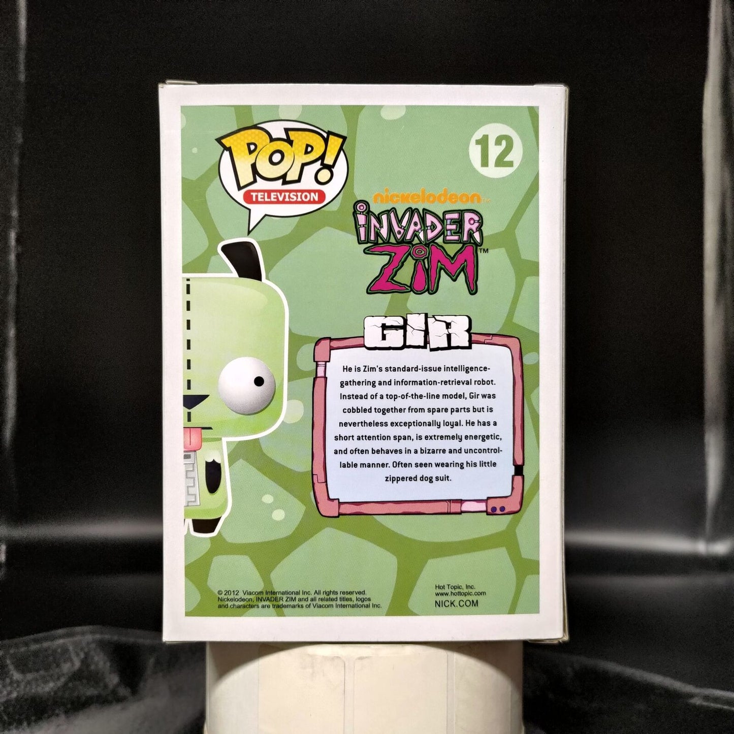 FUNKO POP! Vinyl Television RARE Invader Zim #12 Gir [Hot Topic (Stickerless)] [VAULTED]