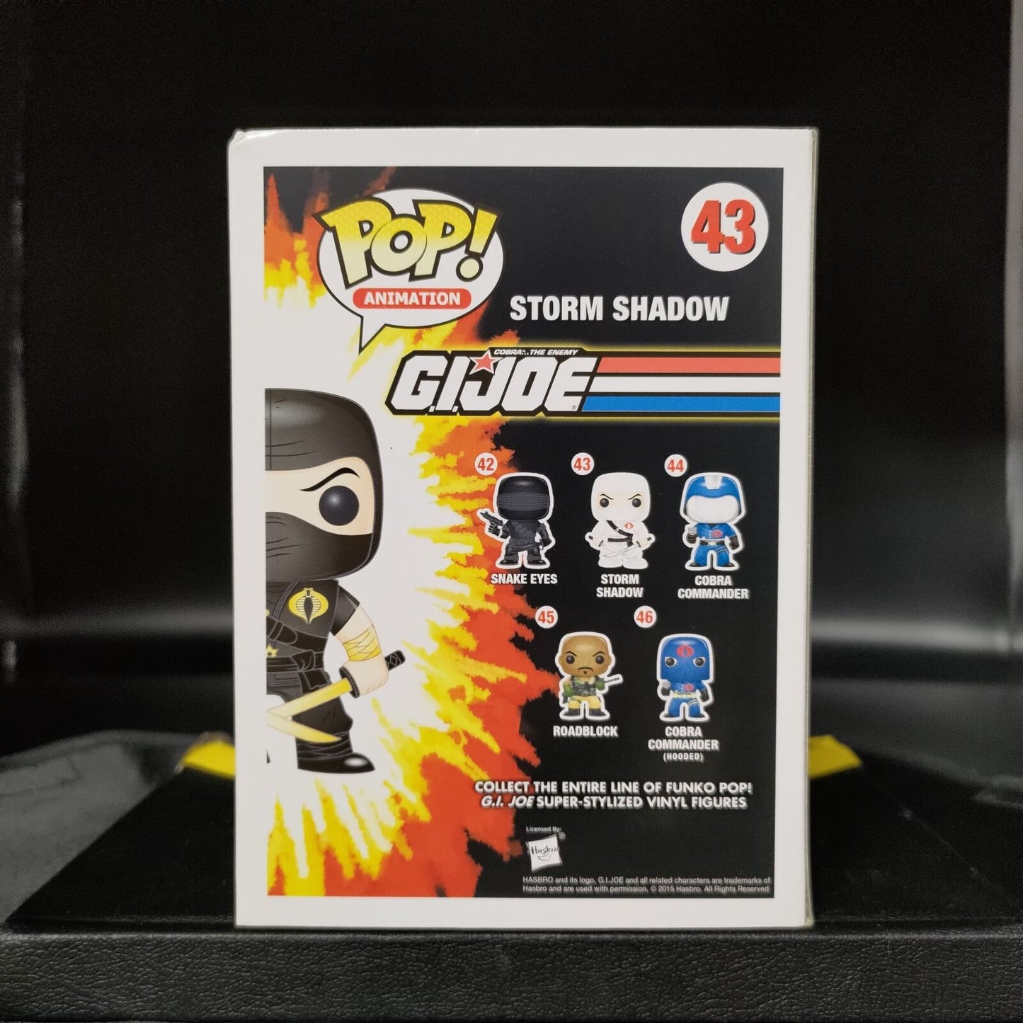 FUNKO POP! Vinyl Animation RARE G.I. Joe #43 Storm Shadow (Ninja-Ku) [GTS (Stickerless)] [VAULTED]