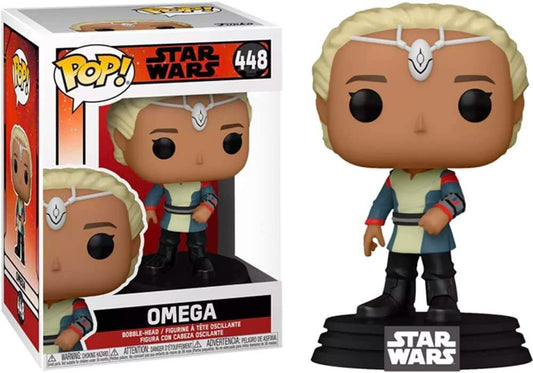 FUNKO POP! Bobble-Head Star Wars RARE #448 Omega (Bad Batch) [Funko Special Edition] [VAULTED]