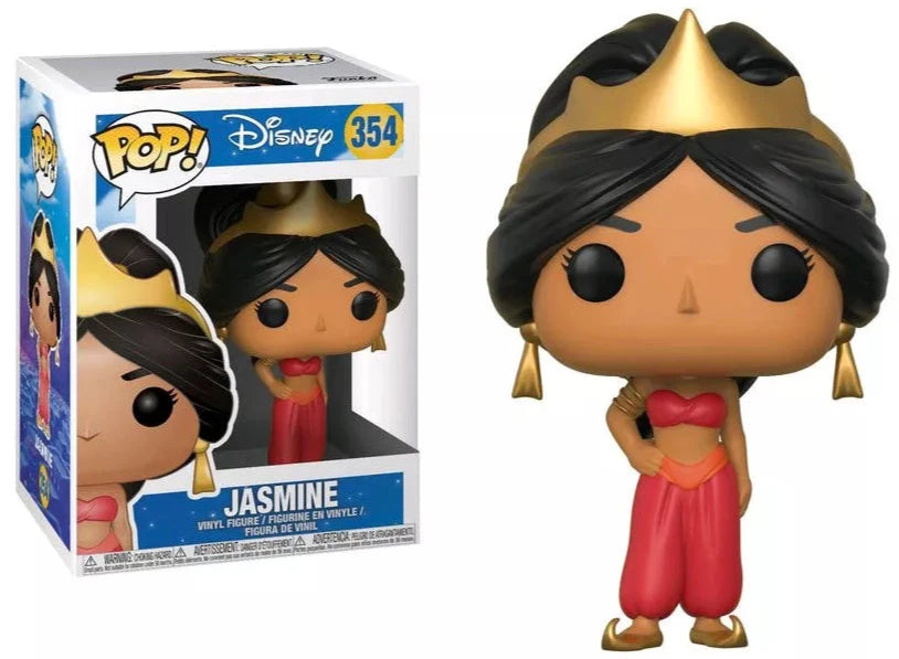 FUNKO POP! Vinyl Disney RARE #354 Jasmine (Red - Glitter) [Barnes & Noble (Stickerless)] [VAULTED]