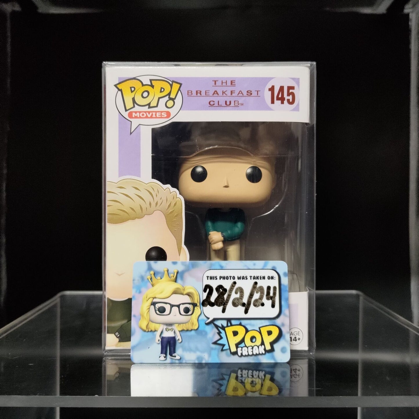 FUNKO POP! Vinyl Movies RARE The Breakfast Club #145 Brian Johnson [VAULTED]