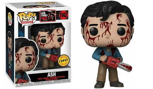 FUNKO POP! Vinyl Movies RARE The Evil Dead 40th Anniversary #1142 Ash (Evil Dead 40th Anniversary) (Bloody) [Chase] [VAULTED]