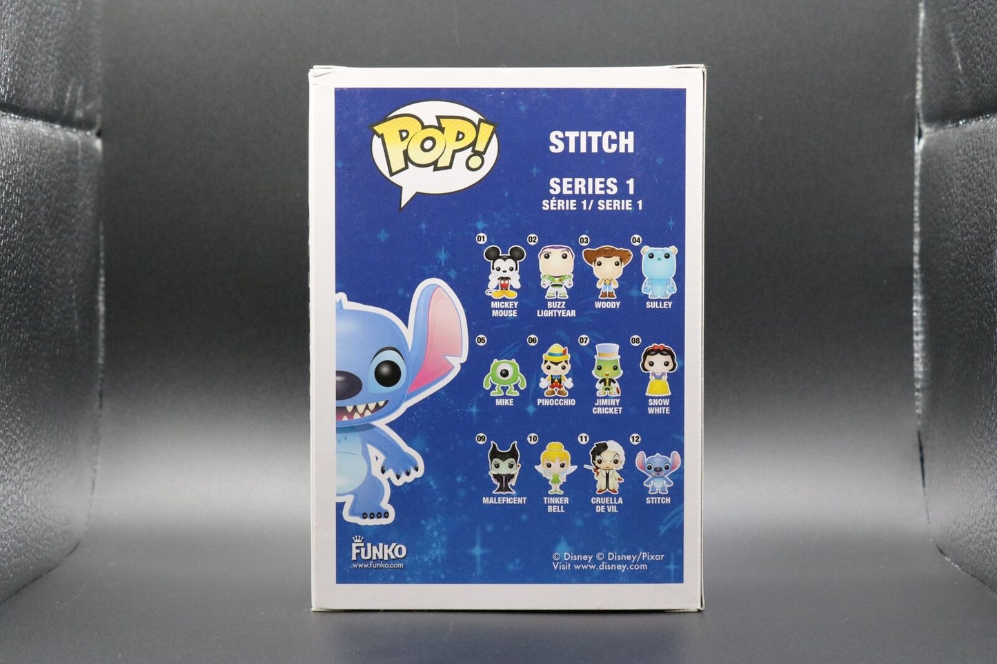 FUNKO POP! Vinyl RARE Disney #12 "Stitch (Flocked) [Fugitive Toys (Stickerless)]" [VAULTED]