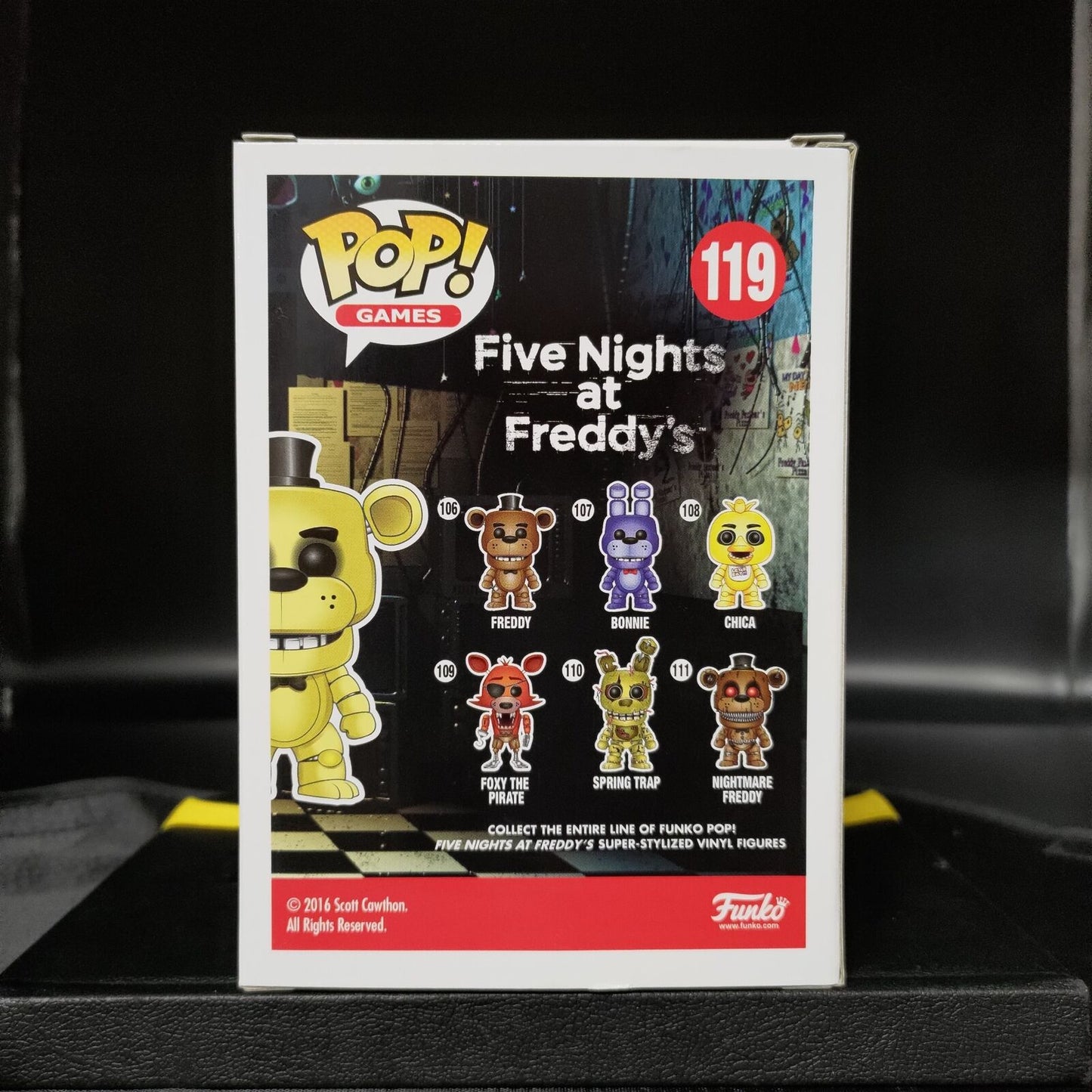 FUNKO POP! Vinyl Games RARE Five Nights at Freddy's 119 Golden Freddy [Summer Convention] [VAULTED]