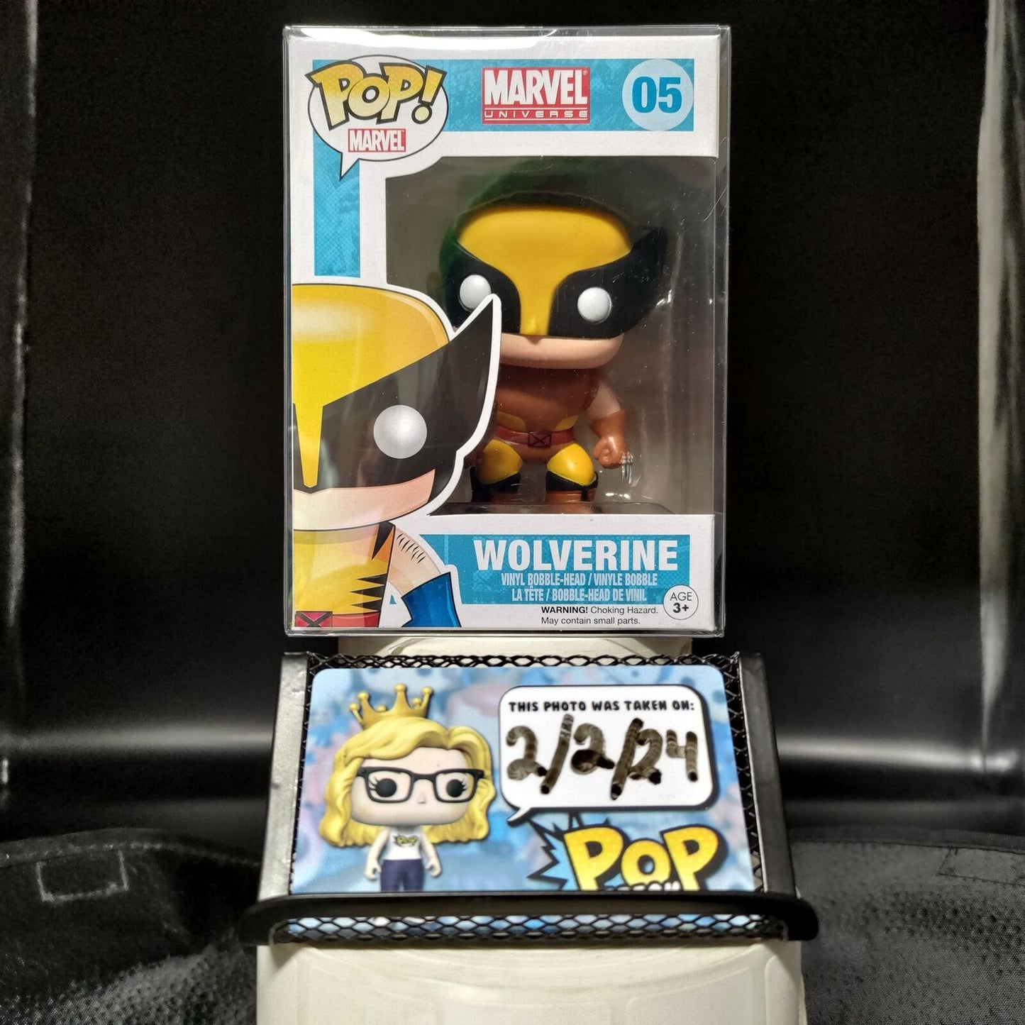 FUNKO POP! Marvel RARE Vinyl Bobble-Head X-Men #05 Wolverine (Brown) [Zapp Comics (Stickerless)] [VAULTED]