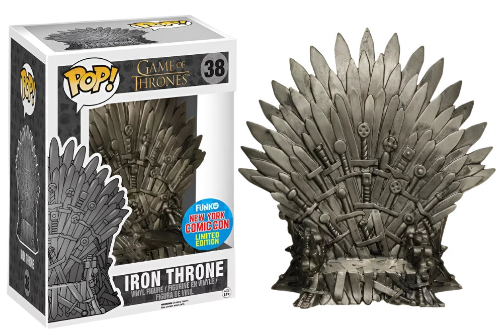 FUNKO POP! Vinyl Game of Thrones RARE #38 Iron Throne (6in Super) [NYCC] [VAULTED]