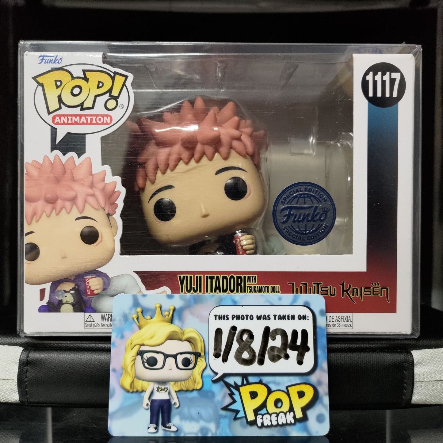 FUNKO POP! Vinyl Animation RARE Jujutsu Kaisen #1117 Yuji Itadori with Tsukamoto Doll [Funko Special Edition] [VAULTED]