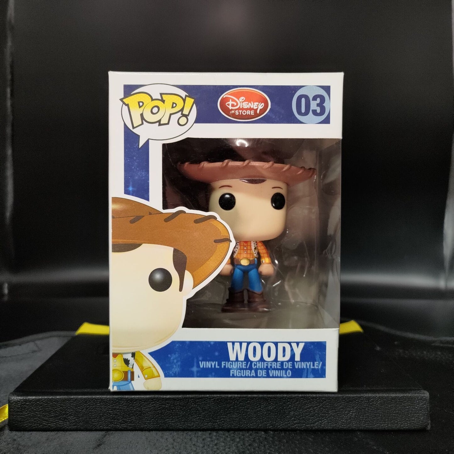 FUNKO POP! Vinyl RARE Toy Story #03 Woody (Red "Disney Store" Logo - Non-Bobblehead) [VAULTED]