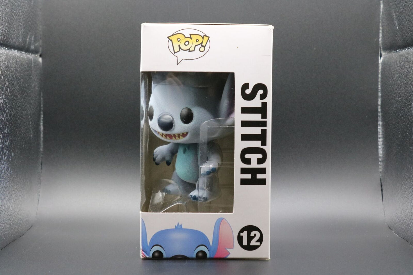 FUNKO POP! Vinyl RARE Disney #12 "Stitch (Flocked) [Fugitive Toys (Stickerless)]" [VAULTED]