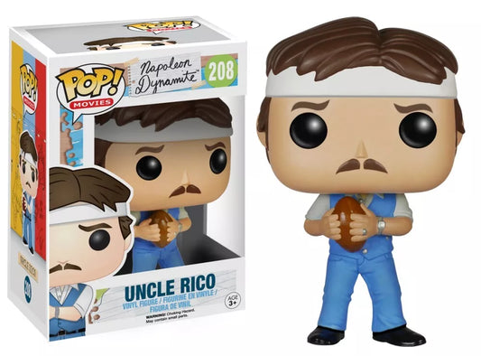 FUNKO POP! Vinyl Movies RARE Napoleon Dynamite #208 Uncle Rico [VAULTED]