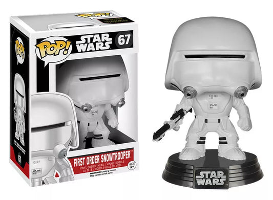 FUNKO POP! Vinyl Bobble-Head Star Wars RARE #67 First Order Snowtrooper (The Force Awakens) [VAULTED]