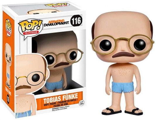 FUNKO POP! Vinyl Television RARE Arrested Development #116 Tobias Fünke (Regular) [VAULTED]