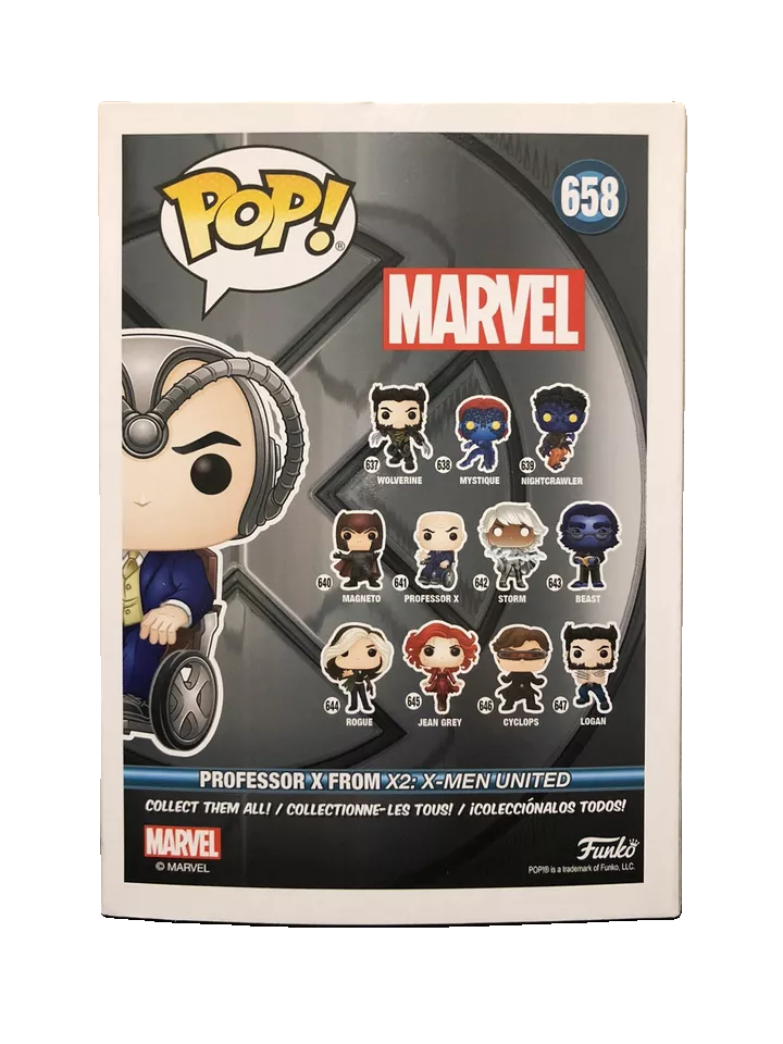 FUNKO POP! Bobble-Head Marvel RARE #658 Professor X (Cerebro FUNKO POP! Bobble-Head Marvel RARE #658 Professor X (Cerebro