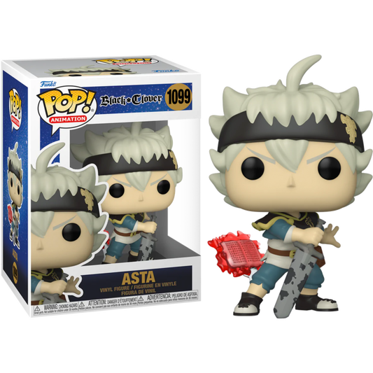 FUNKO POP! Vinyl Animation RARE Black Clover #1099 Asta [VAULTED]