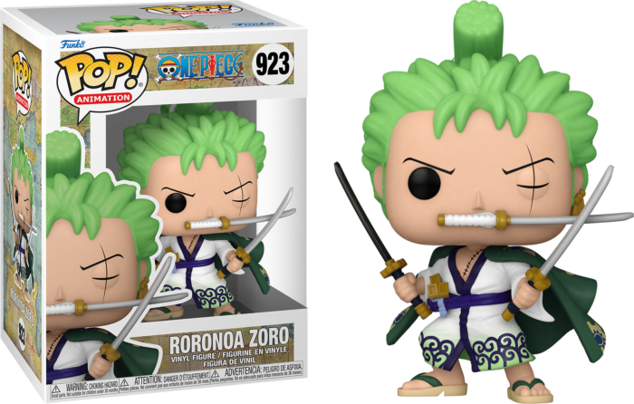 FUNKO POP! Vinyl Animation RARE One Piece #923 Roronoa Zoro (Swords) [VAULTED]