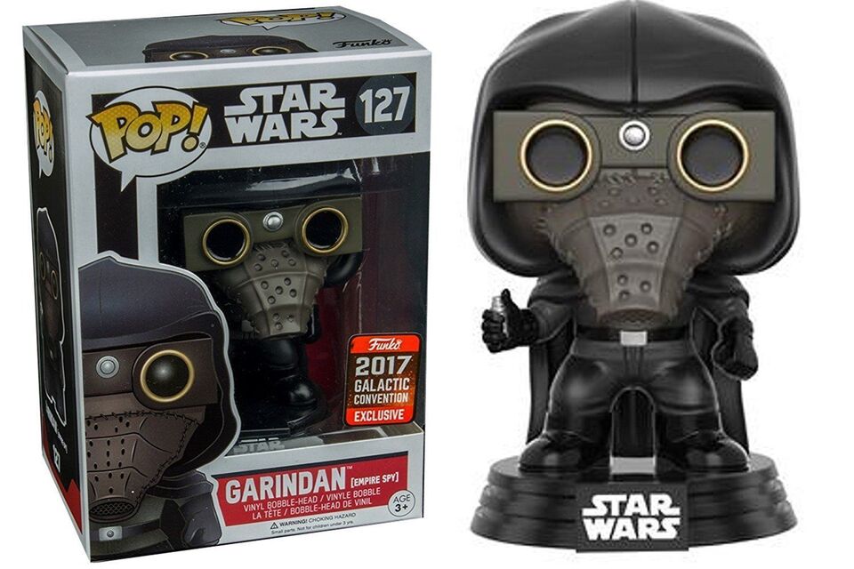 FUNKO POP! Vinyl Bobble-Head Star Wars RARE #127 Garindan (Empire Spy) [Galactic Convention] [VAULTED]